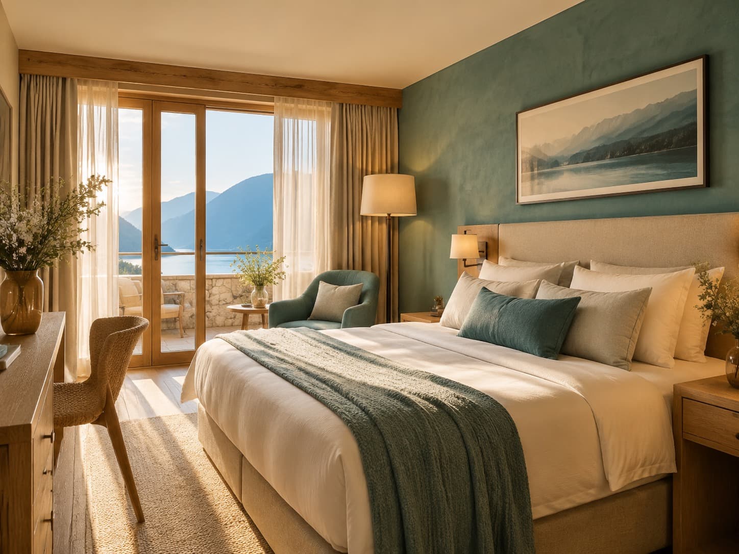 Boutique double visual direction for an independent stay